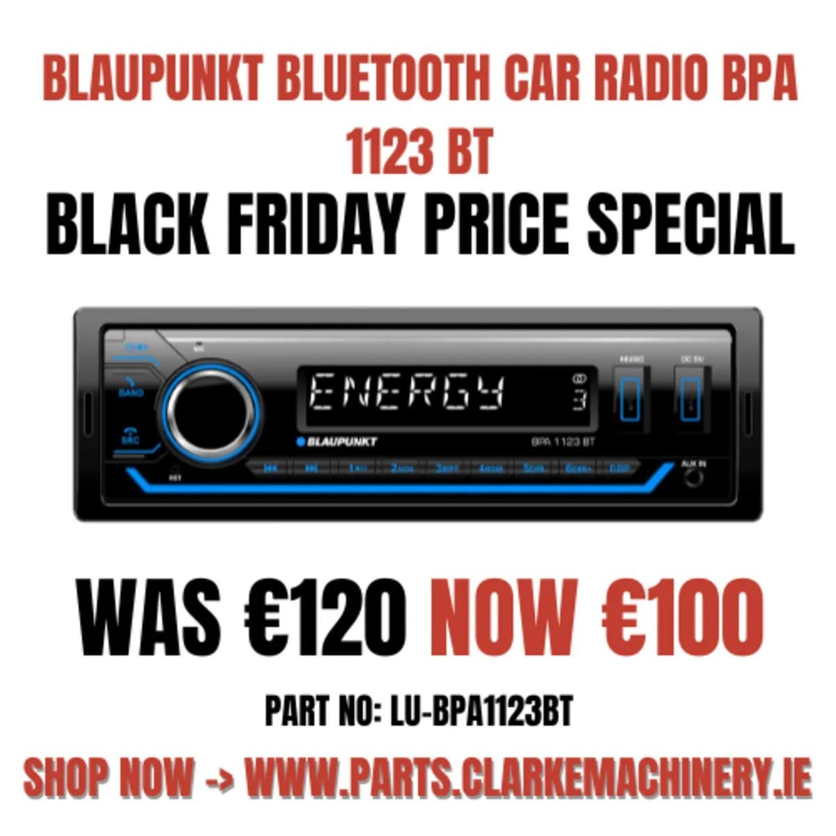 Blaupunkt Bluetooth Car Radio BPA 1123 BT