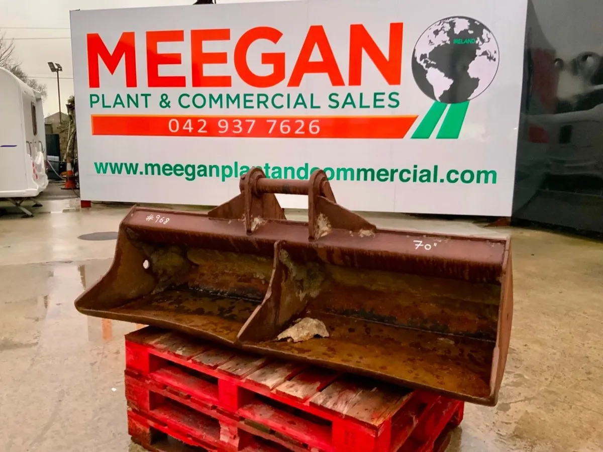 72" GRADING BUCKET.....65mm PINS........968. - Image 2