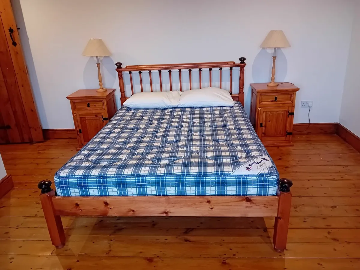 Wooden double cot sales