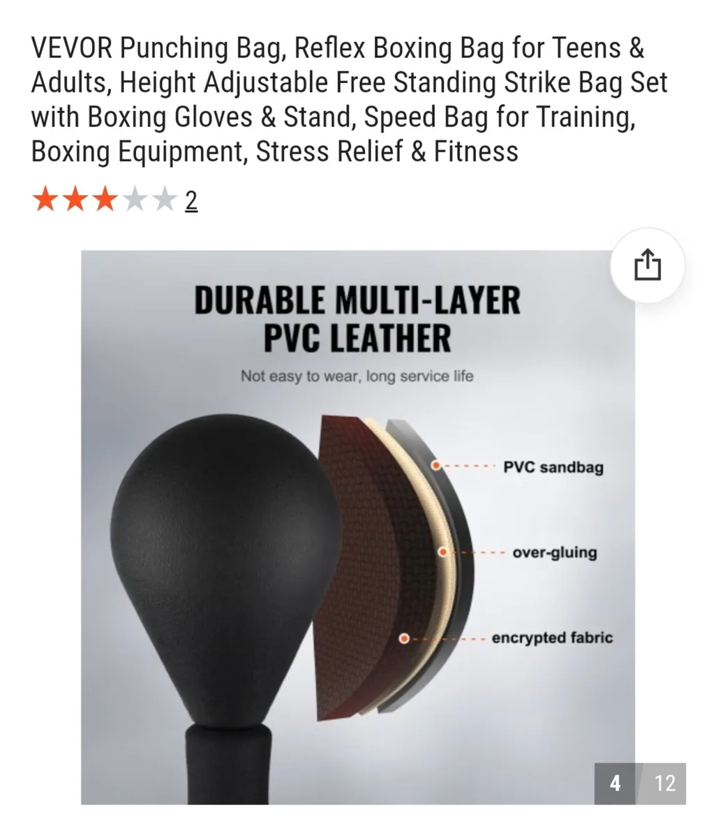 Reflex boxing bag - Image 2