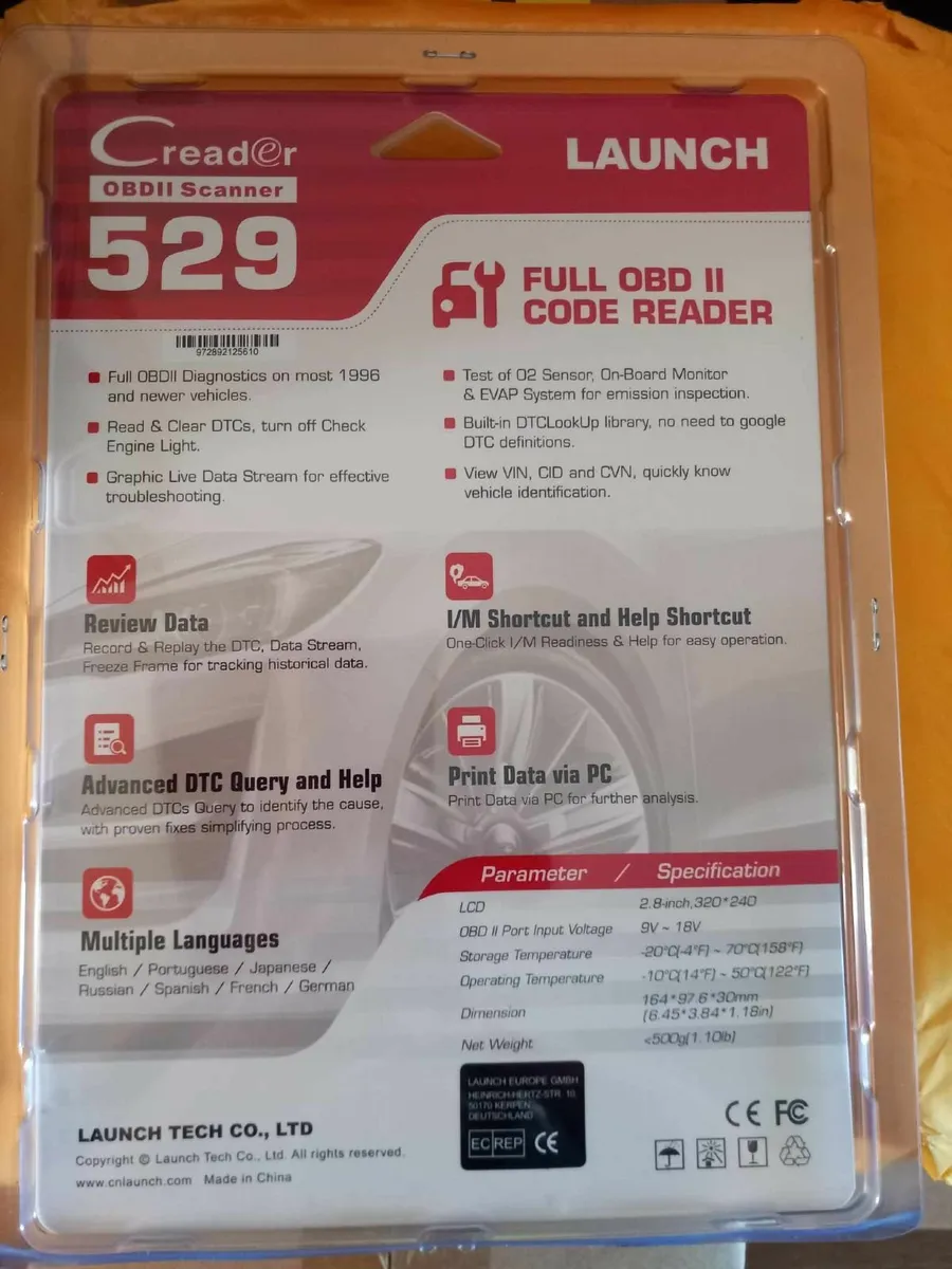 LAUNCH CR529 OBD2 Scanner - Image 2