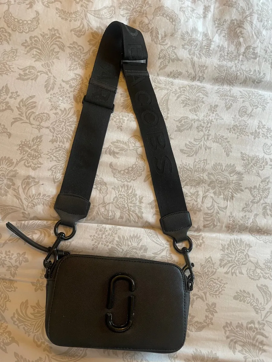 All black snapshot bag sale