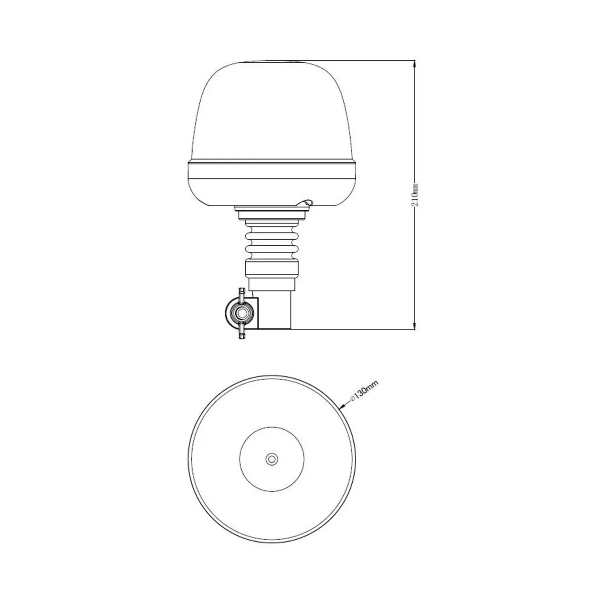 22w Super Bright Flashing Amber Beacon - Image 2