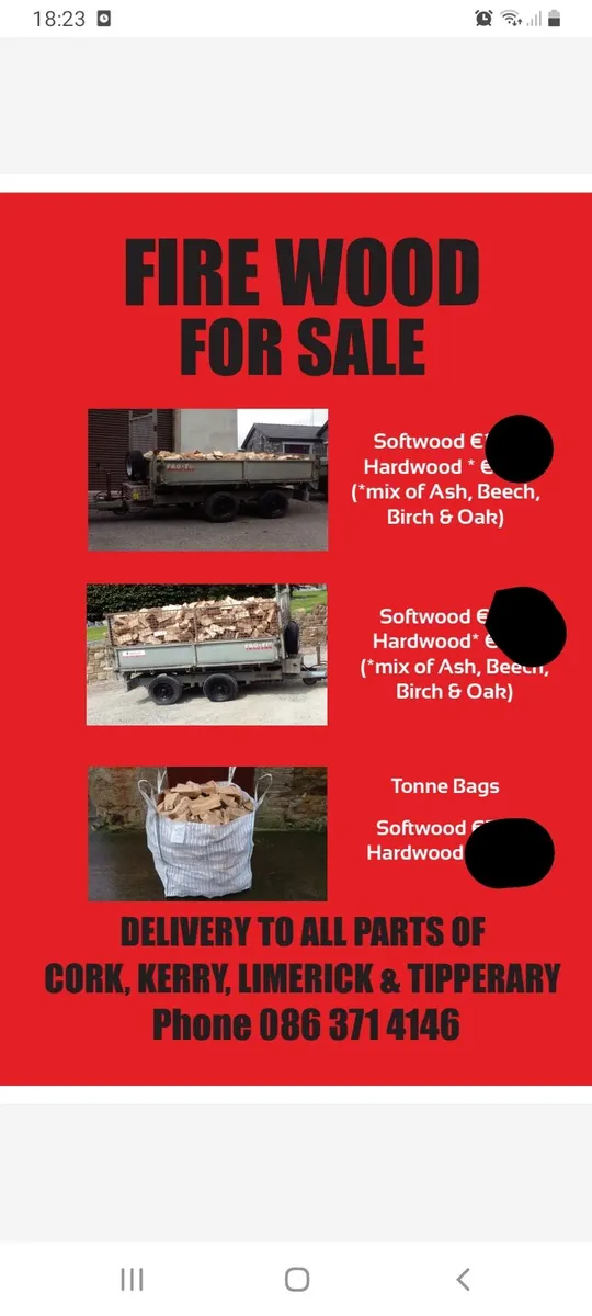 Firewood for sale hardwood softwood - Image 1