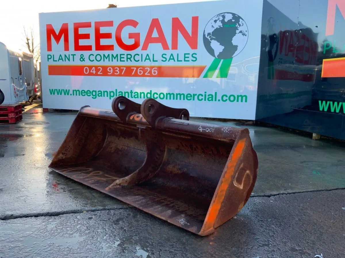 100" GRADING BUCKET........100mm PINS......1087. - Image 2