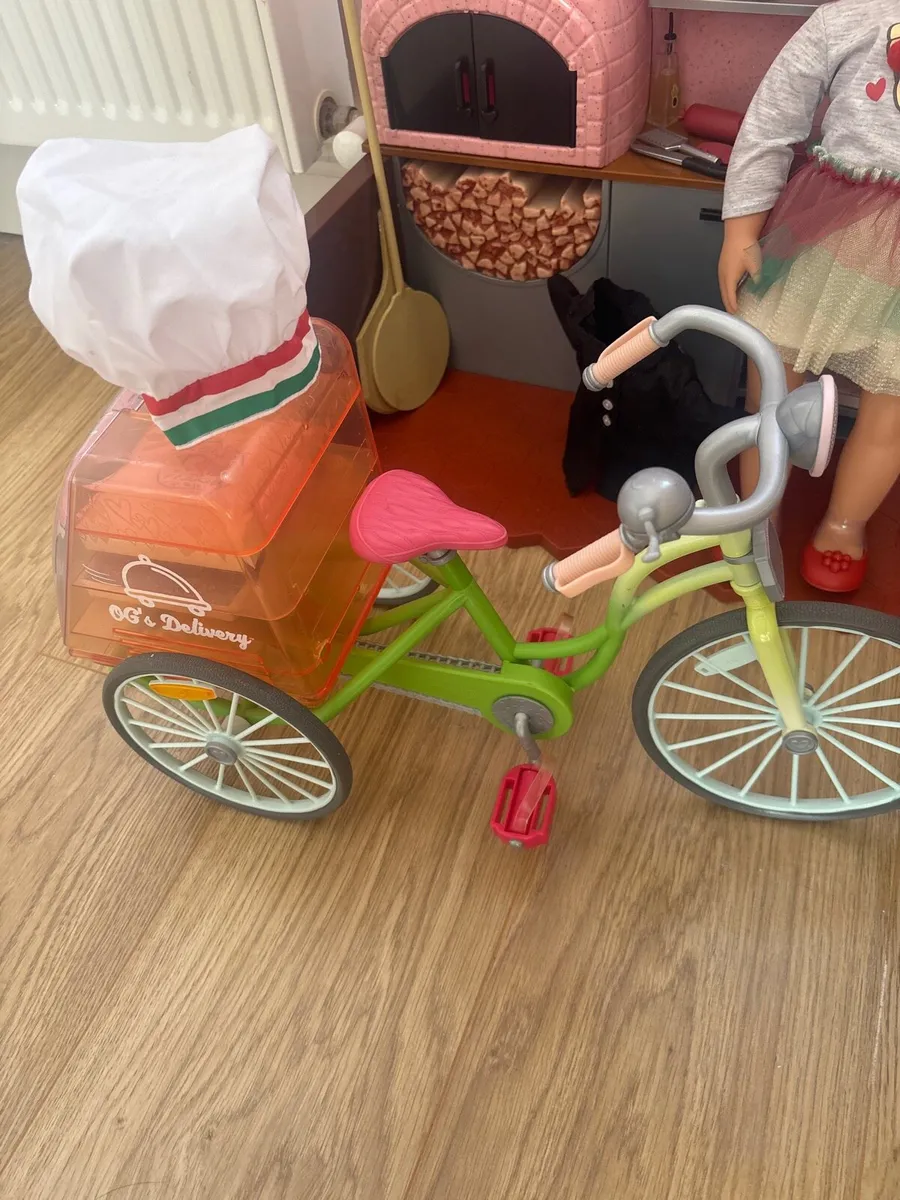 Our Generation Pizzeria, bike and doll - Image 4