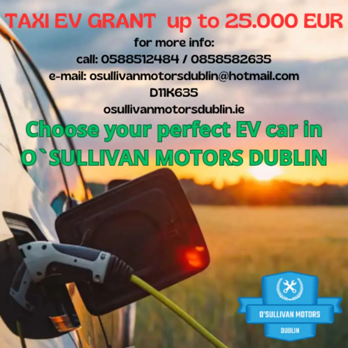 Call us now  get your new Electric Car on the Road - Image 1