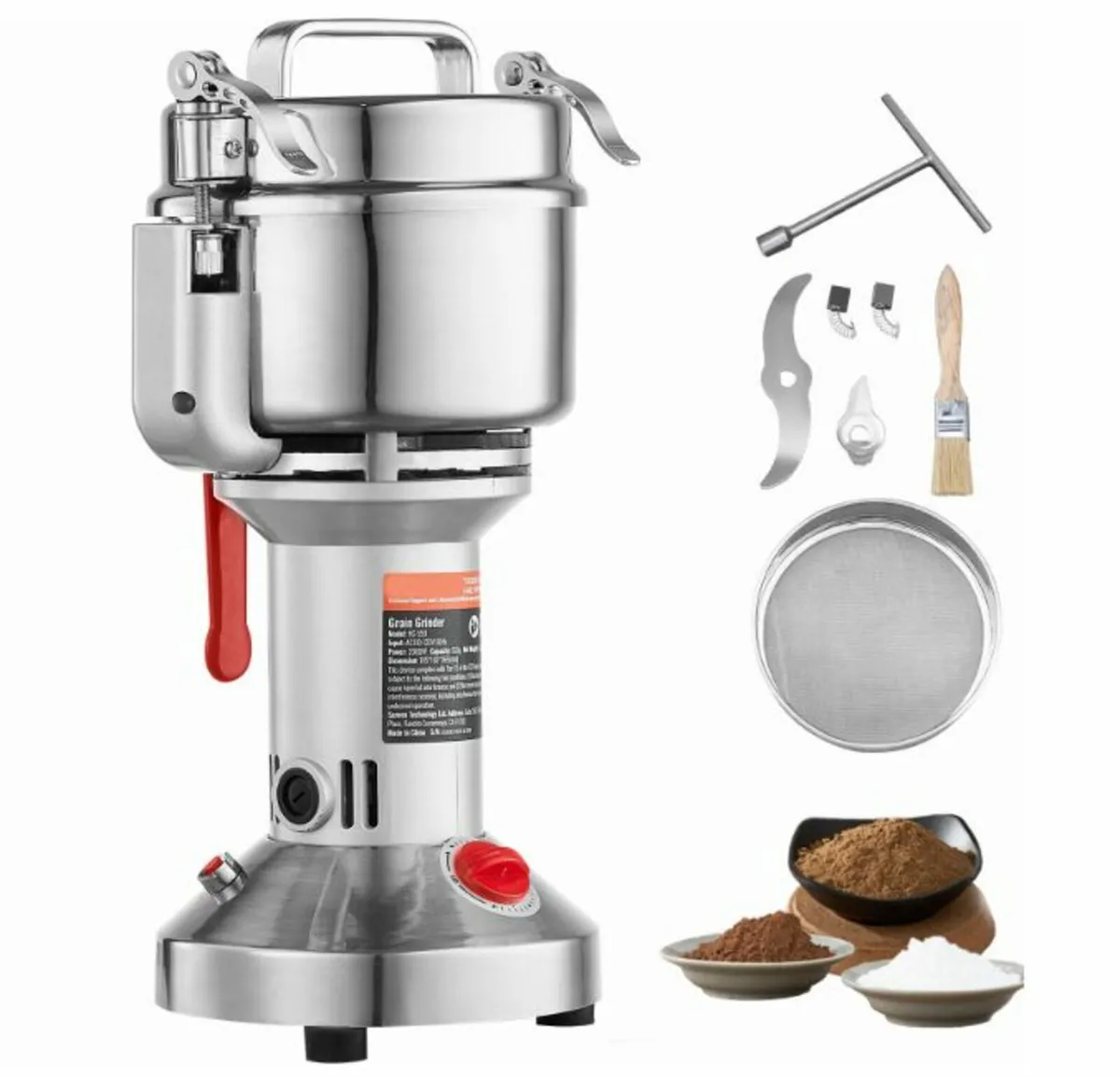 550g Commercial Spice Grinder Electric Grain Mill - Image 1