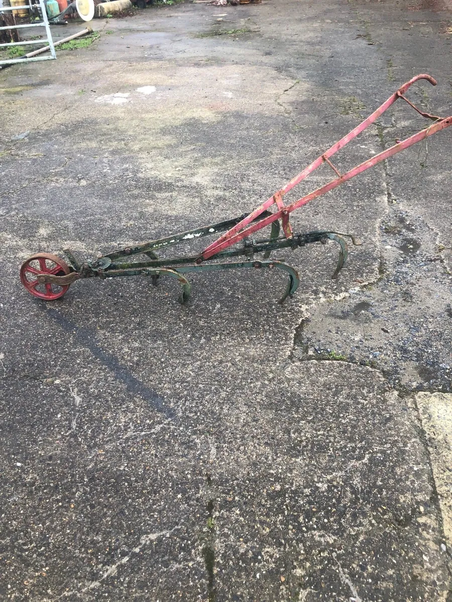 Horse drawn plough and harrow - Image 4