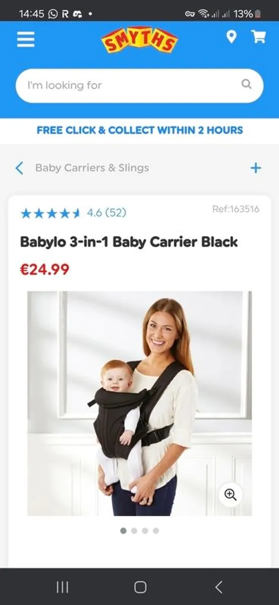 Babylo 3 in 1 baby carrier for sale in Co. Dublin for 10 on DoneDeal