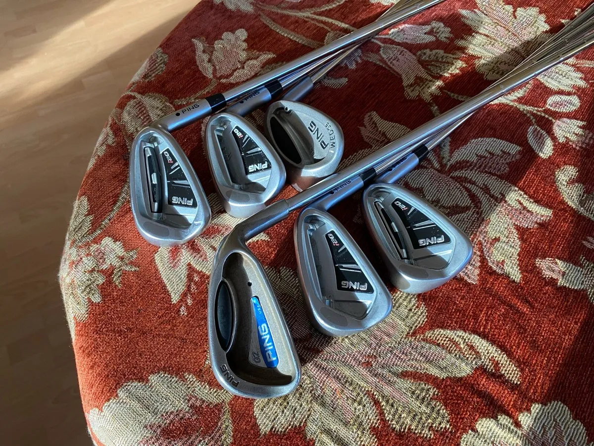 Ping i20 Irons Stiff shafts with woods - Image 1