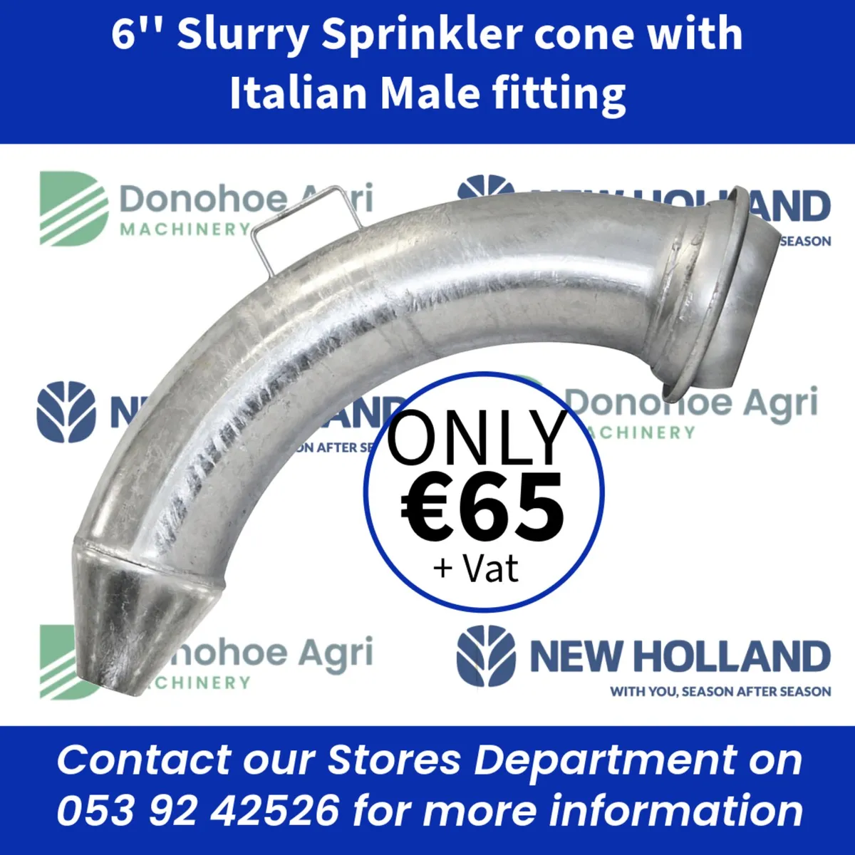 6'' Slurry cone fitting for side  spreading - €65