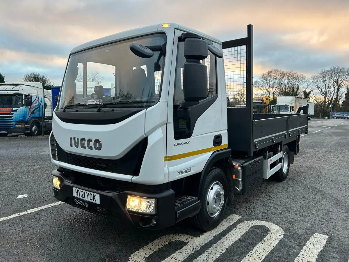 2021 Iveco Eurocargo 75 160 7 1/2 Ton Tipper - Image 2