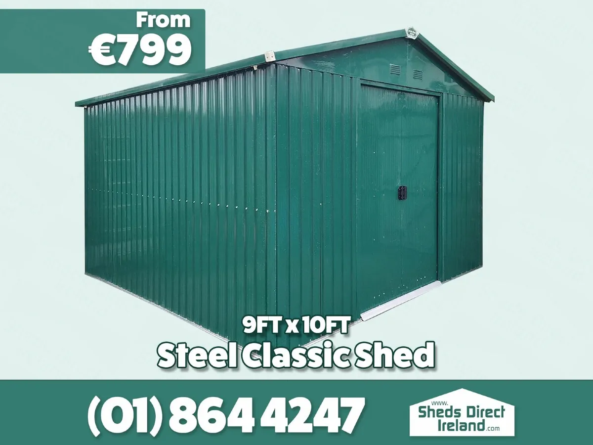 9ft x 10ft Classic Steel Shed - Image 1