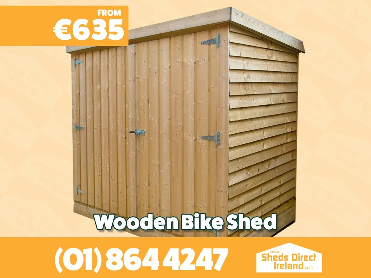 Wooden Bike Shed - Image 1