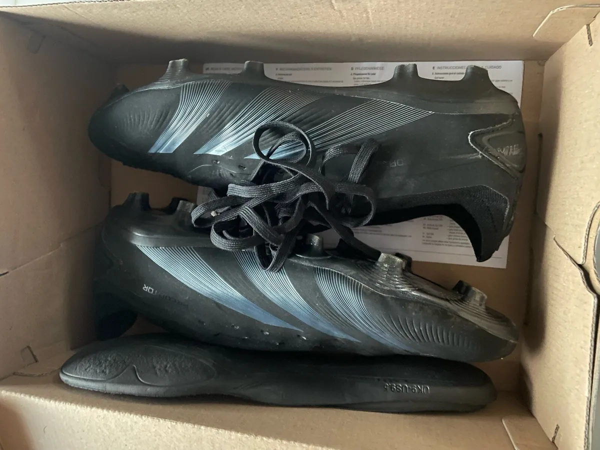 Adidas Predator Pro Blackout UK9 FG for sale in Co. Kerry for 50 on DoneDeal