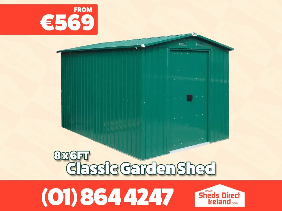 Classic 8ft x 6ft Steel Shed - Image 1