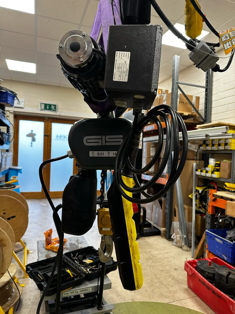 GIS 1t electric chain hoist / power trolley - Image 4