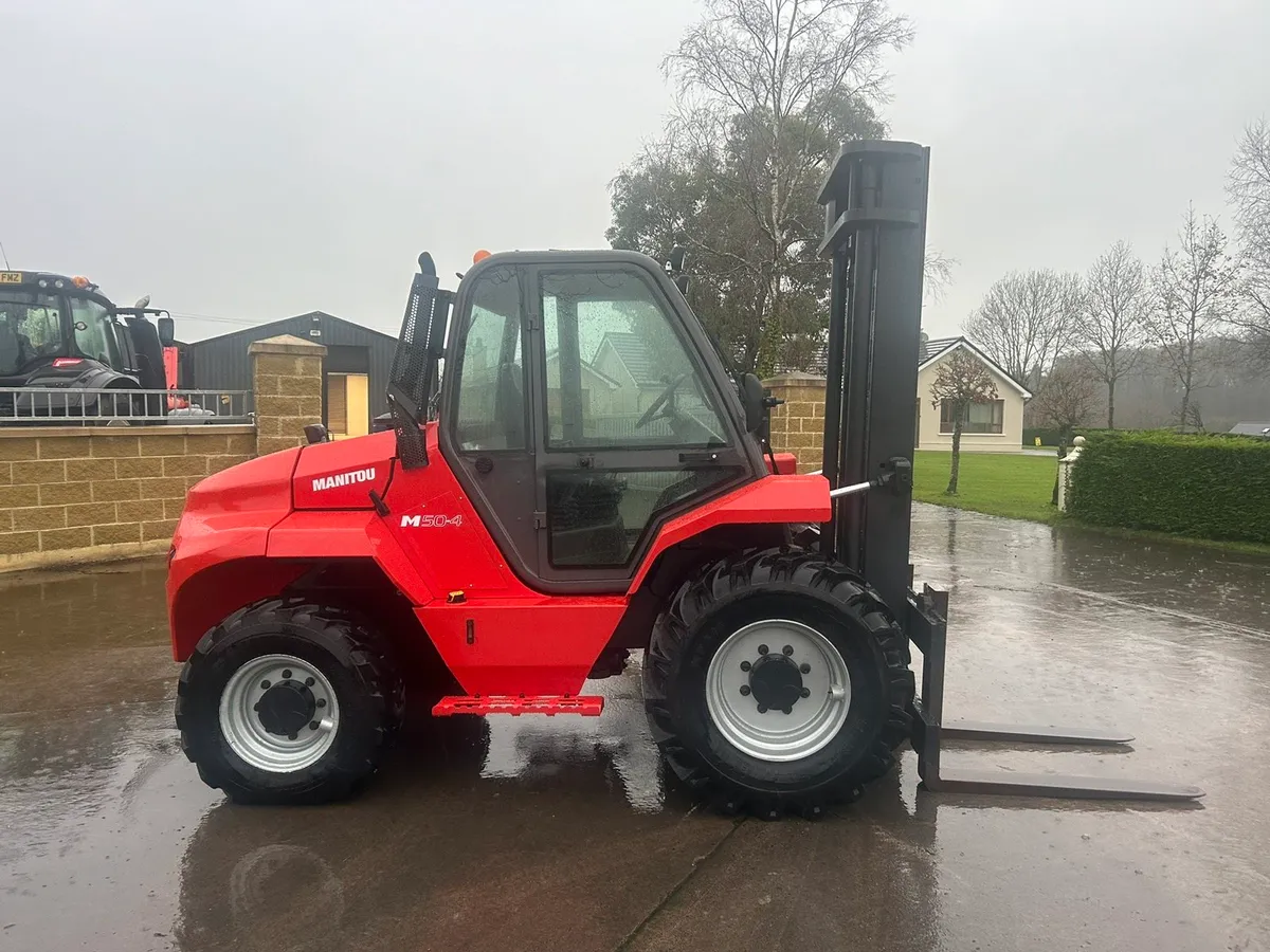Manitou m50-4 5 ton rough terrain forklift - Image 1