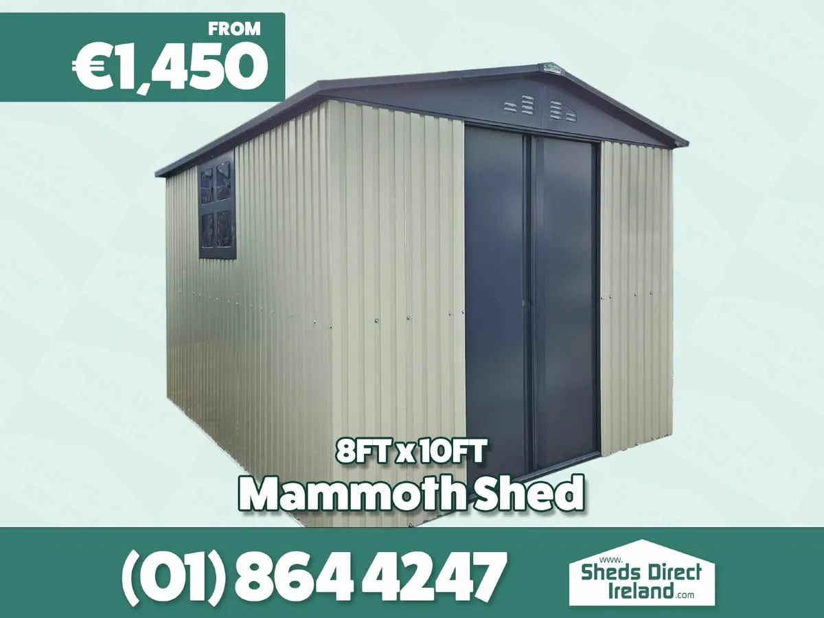 The Mammoth Shed: 8ft x 10ft - Image 1