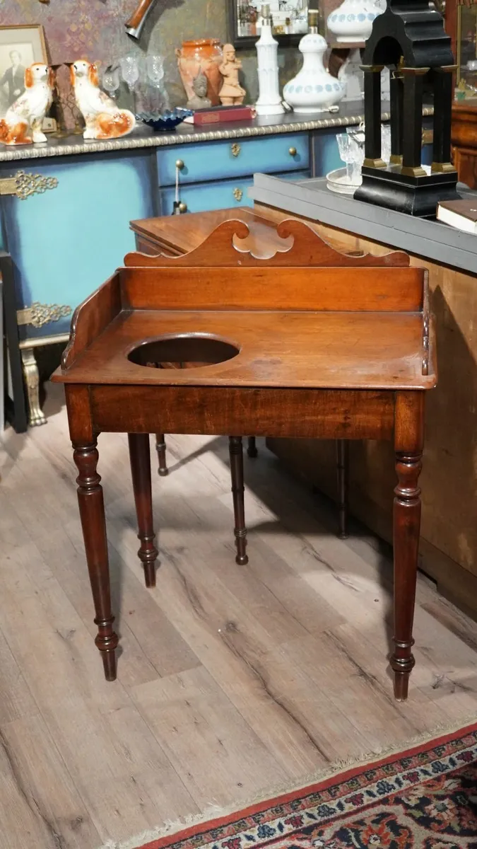 Antique Mahogany Washstand - Image 1