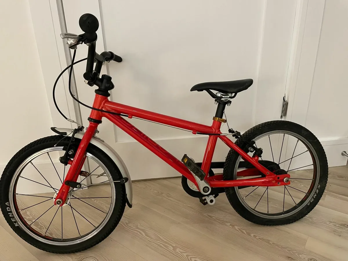 Islabikes Cnoc 16 in red kids bike for sale in Co. Sligo for 180 on DoneDeal