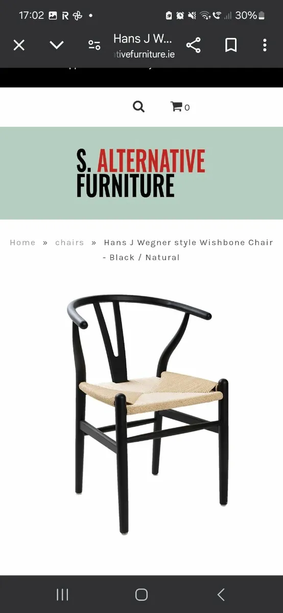 4 Wishbone Dining Chairs - Image 2