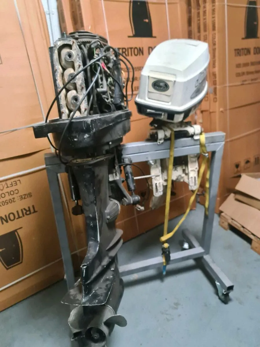 Two engines for parts 50hp log shaft with cables - Image 3