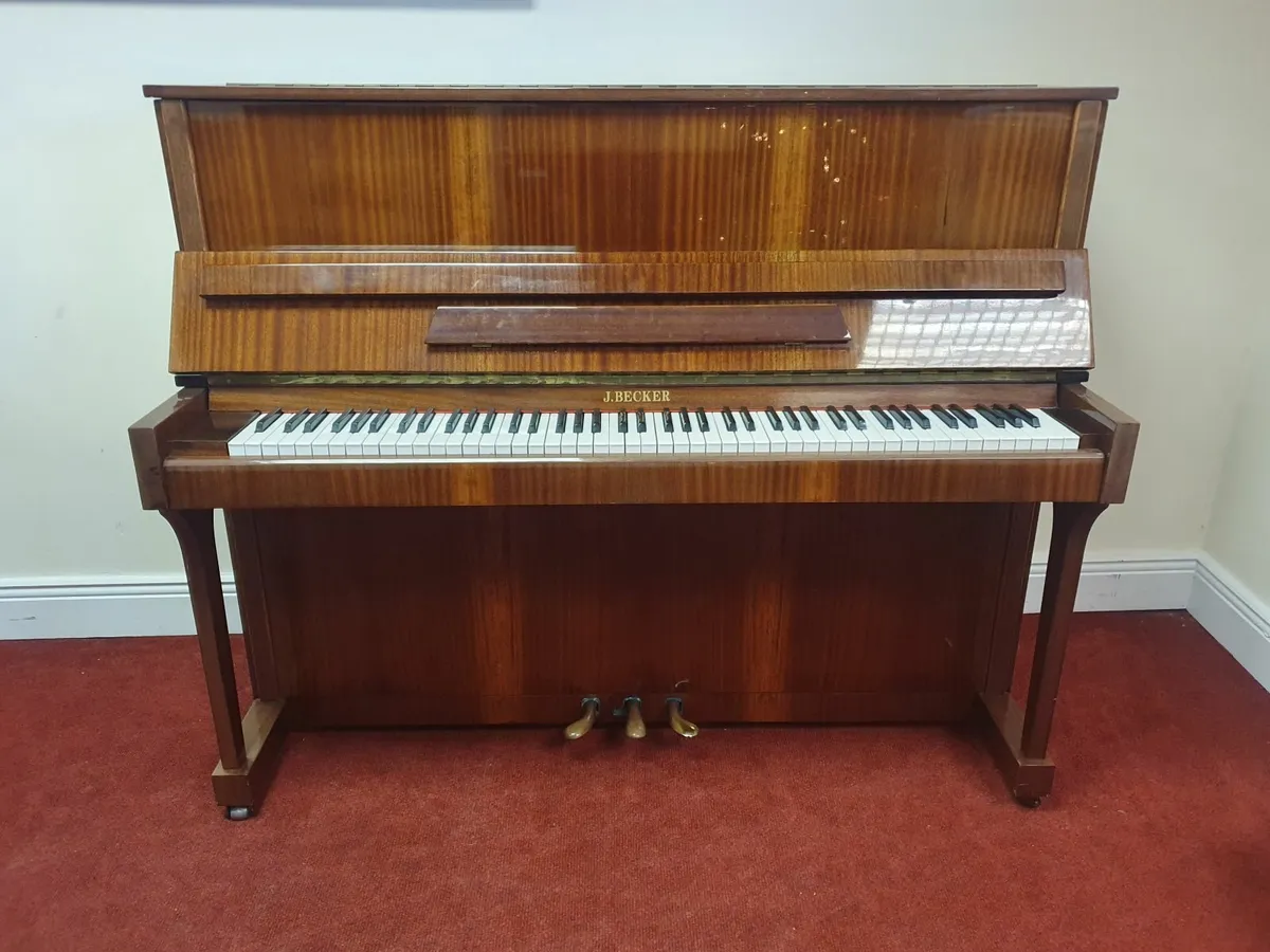 J Becker Upright Overstrung Piano - Image 1