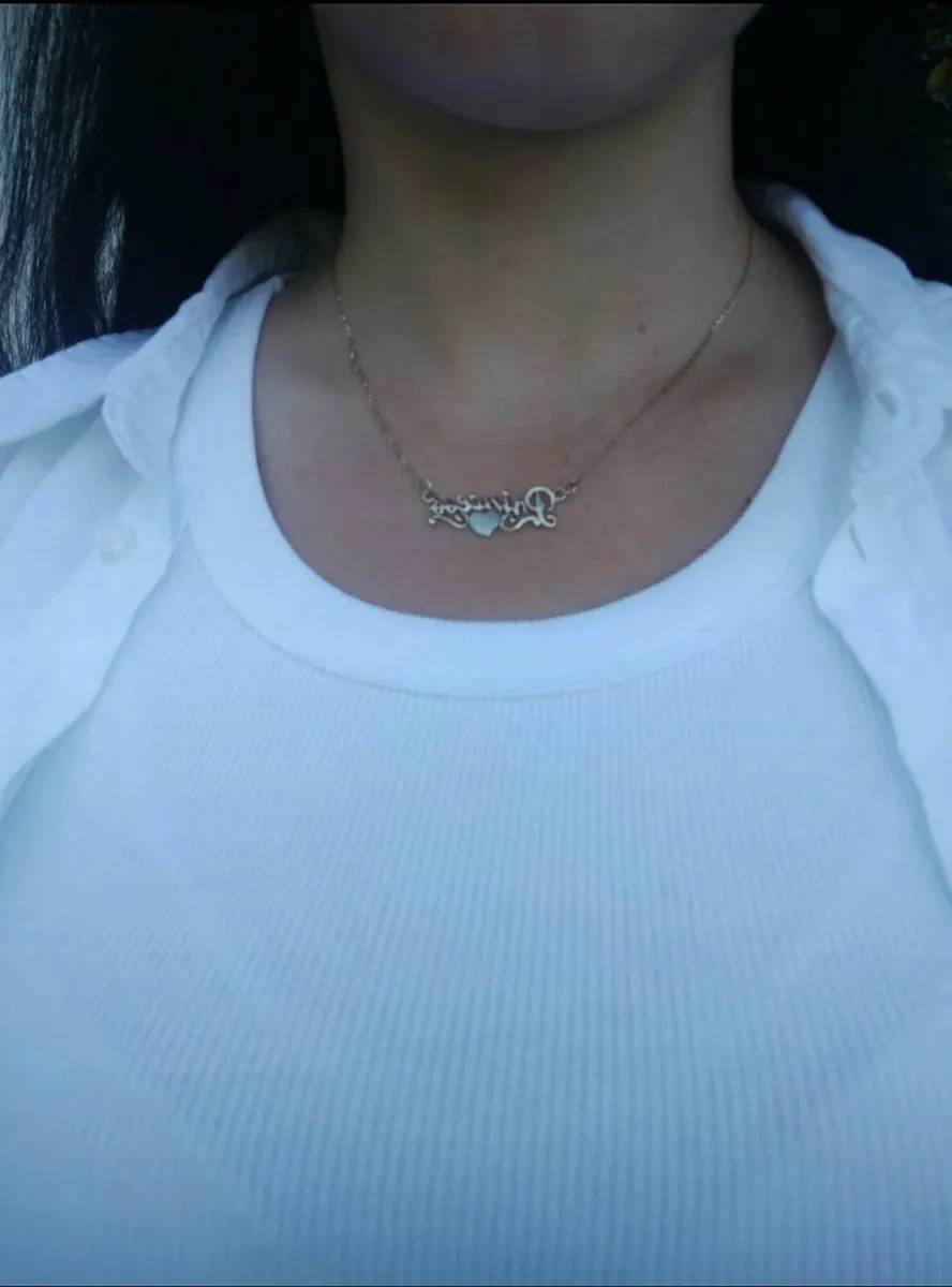 Yellow gold necklace 14 k gift present xmas - Image 4