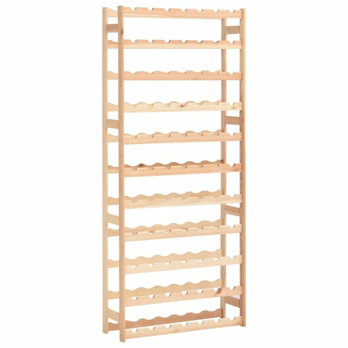 Brand New Wine Rack for 77 Bottles Pinewood - Image 1