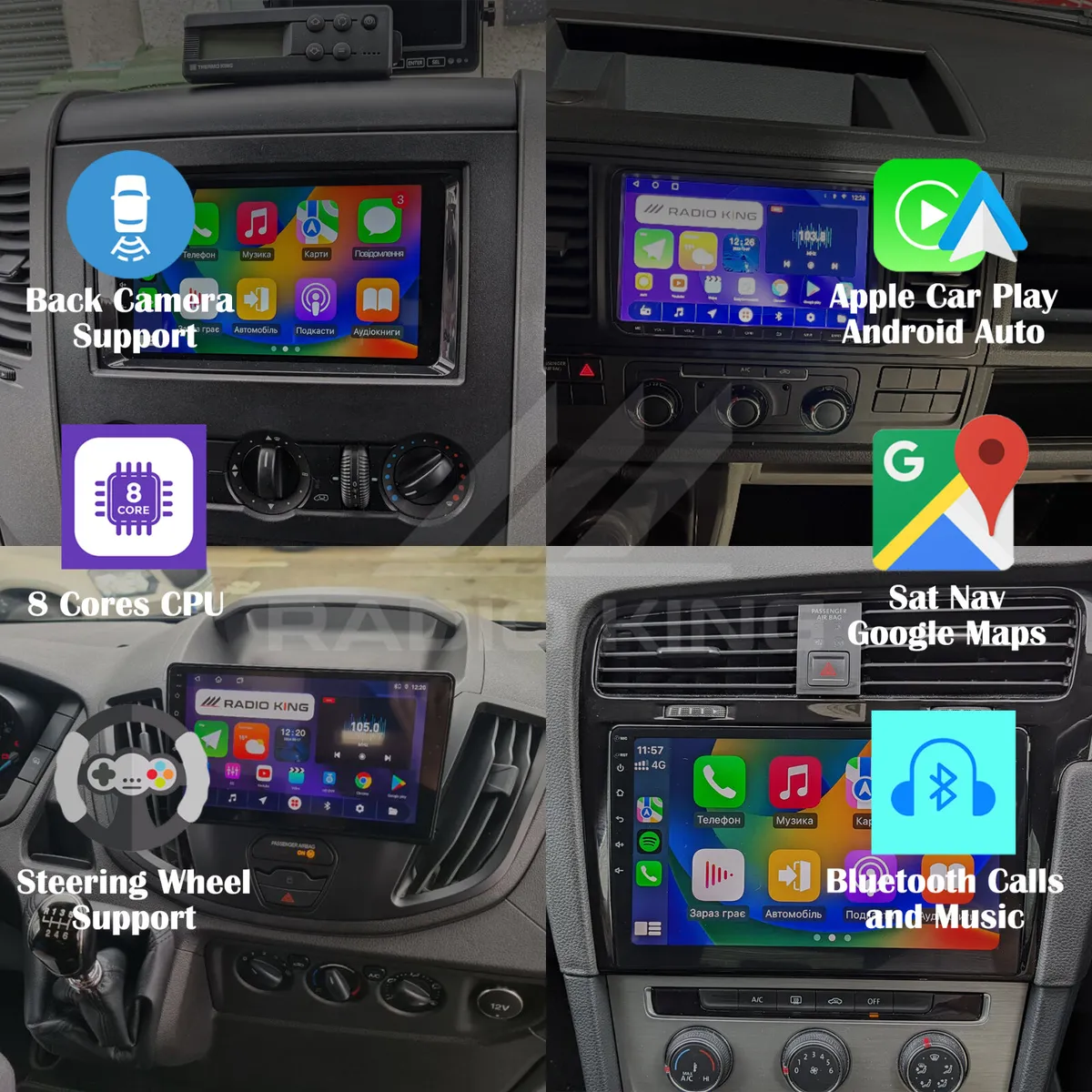 ANY VAN OR CARBUS CarPlay Radio, PREMIUM! - Image 1