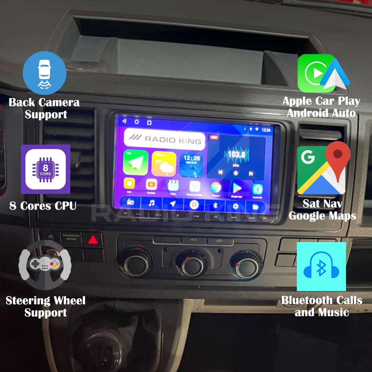 ANY VAN OR CARBUS CarPlay Radio, PREMIUM! - Image 3