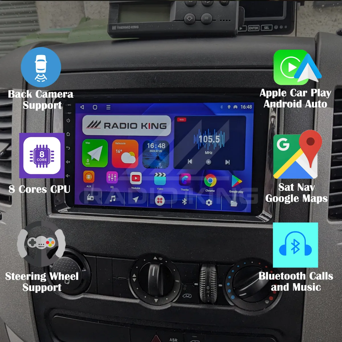 ANY VAN OR CARBUS CarPlay Radio, PREMIUM! - Image 4