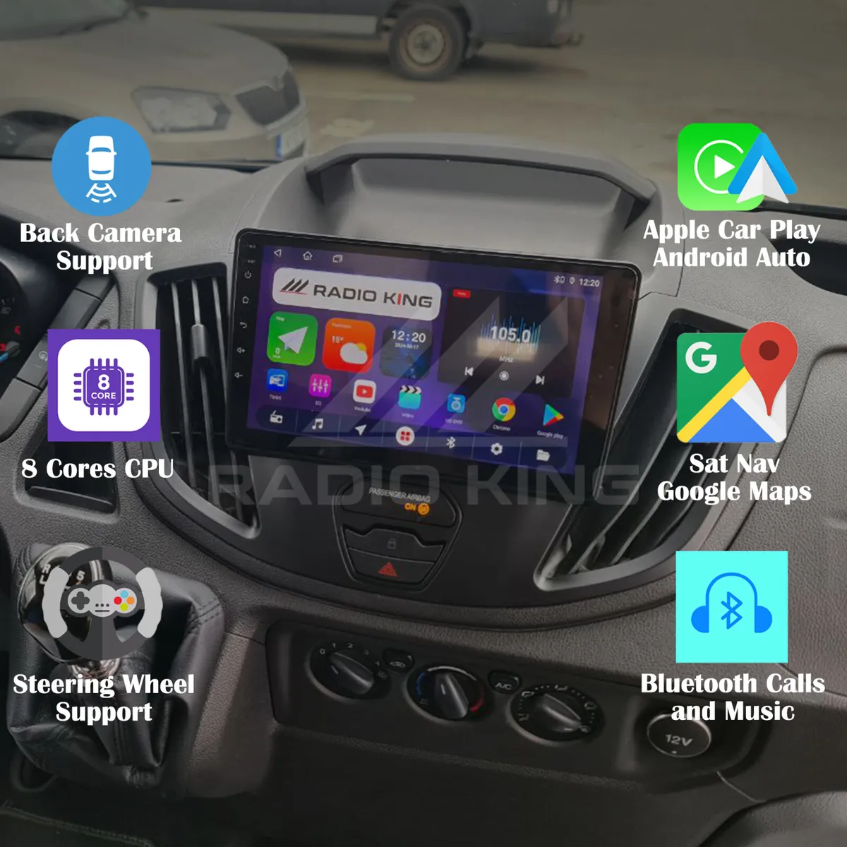 ANY VAN OR CARBUS CarPlay Radio, PREMIUM! - Image 2