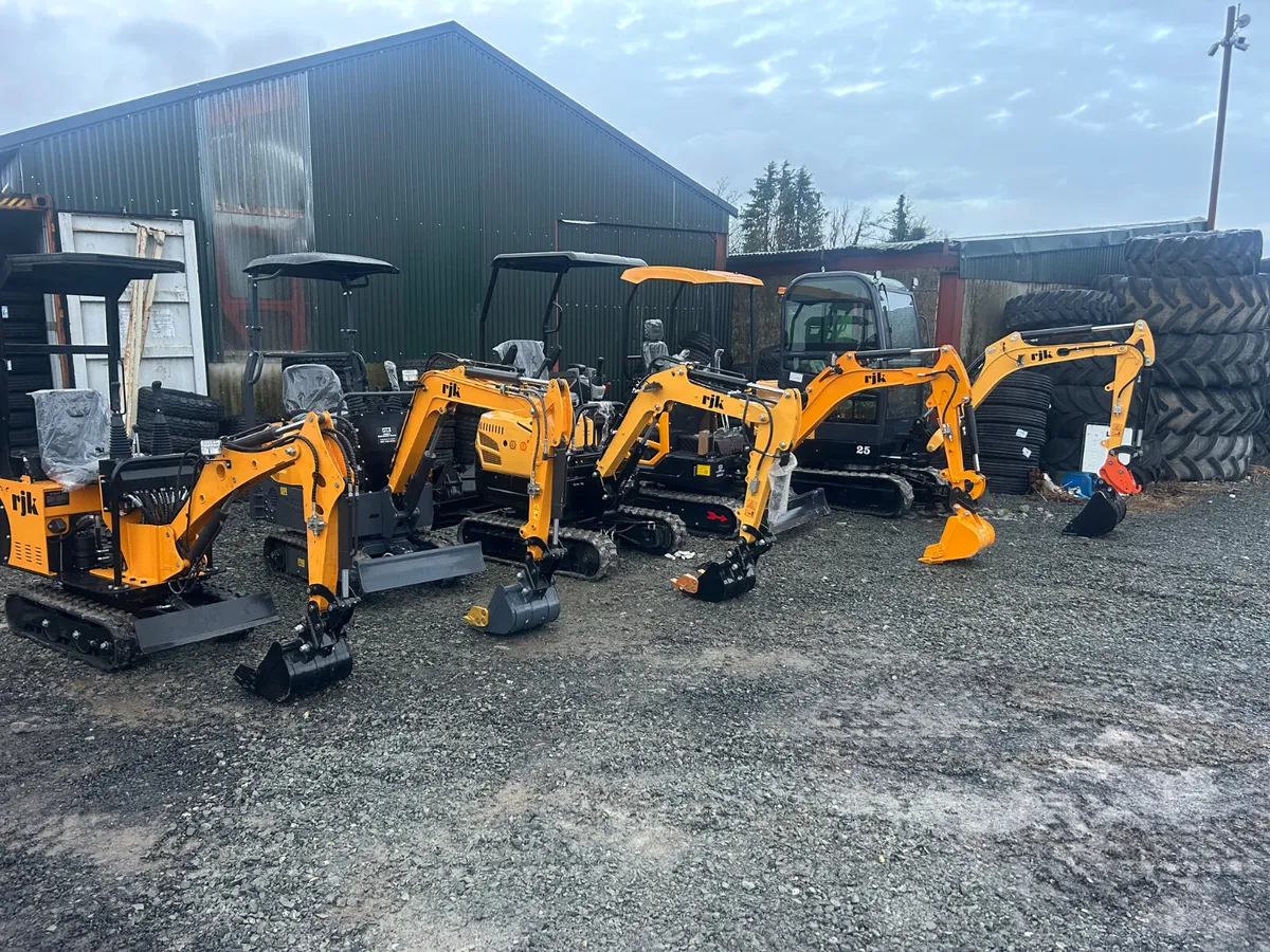 RJK  mini diggers  financing arranged - Image 1