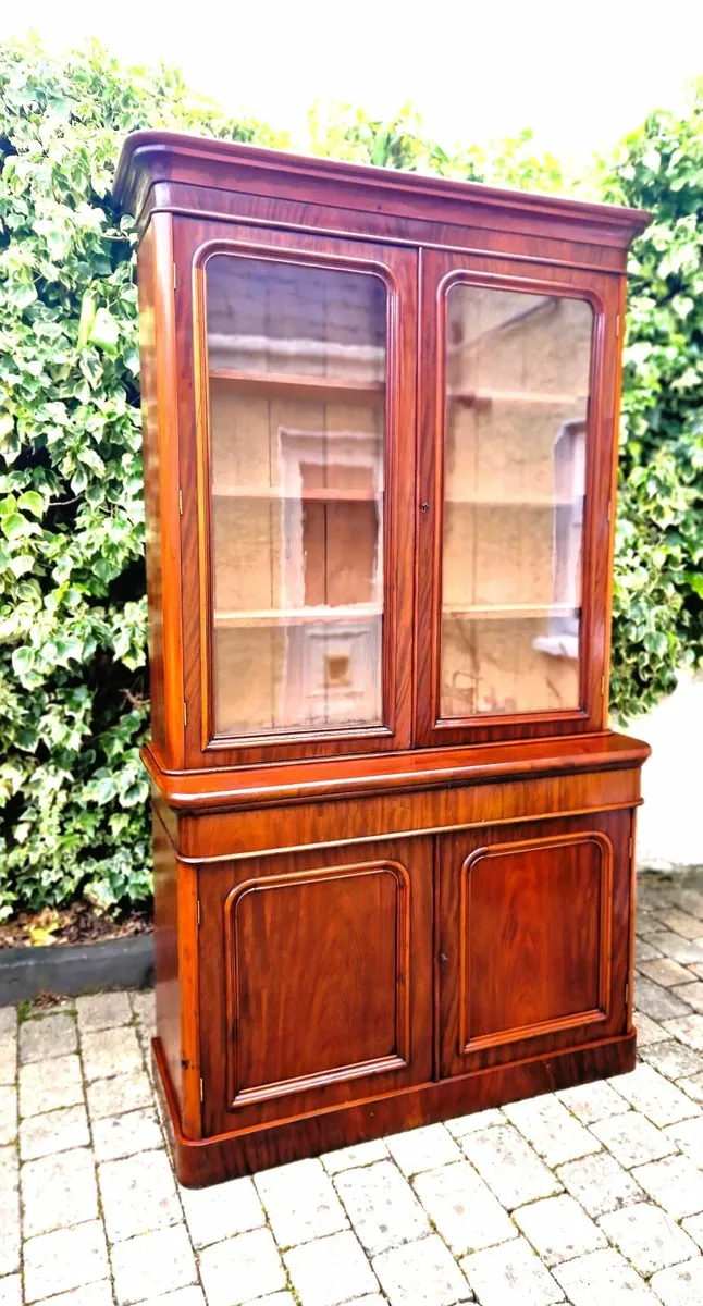 Large Victorian Library Bookcase- Circa 1860 - Image 1