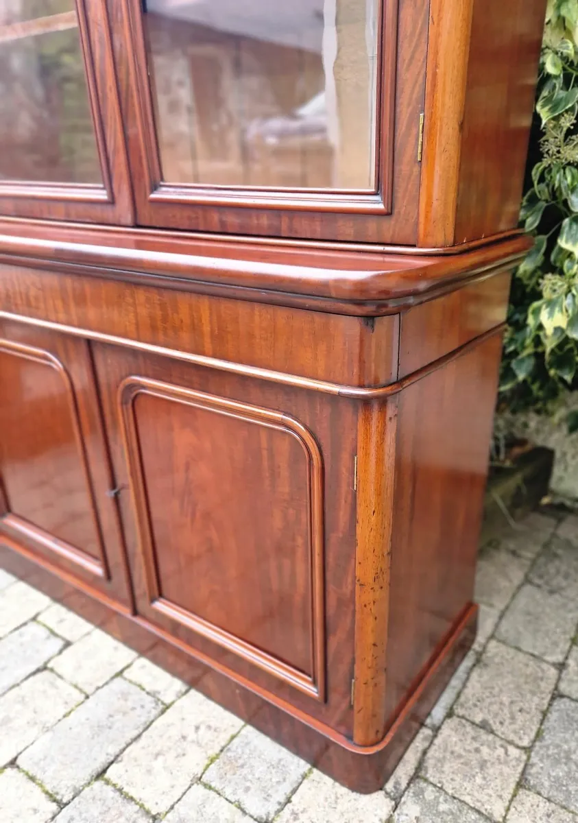 Large Victorian Library Bookcase- Circa 1860 - Image 4