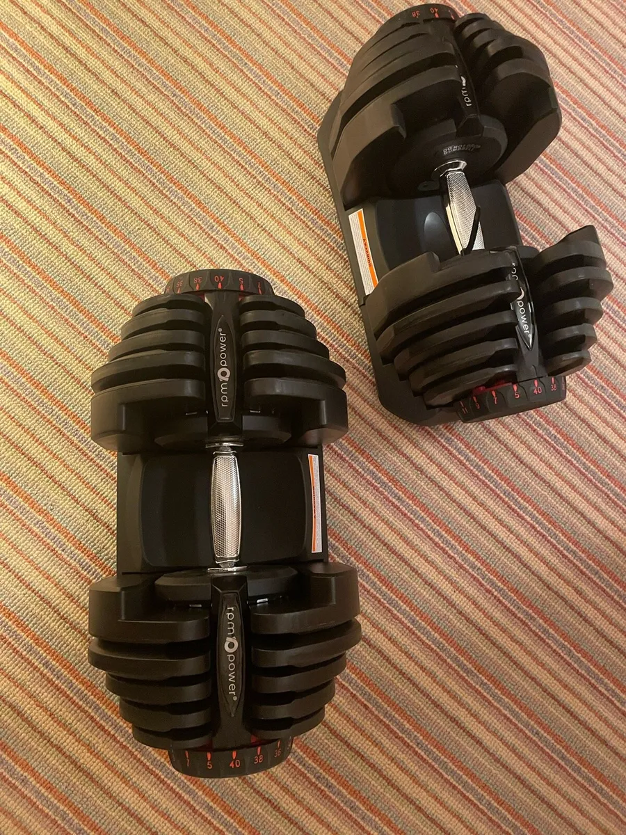 40kg Adjustable Dumbells pair ( 2 x 40kg) - Image 1