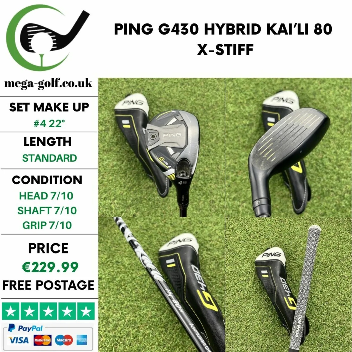 【2本セット】PING G430 ユーティリティクラブ 3番、4番 PING G430 ユーティリティクラブ 3番 4番 セット PING G430