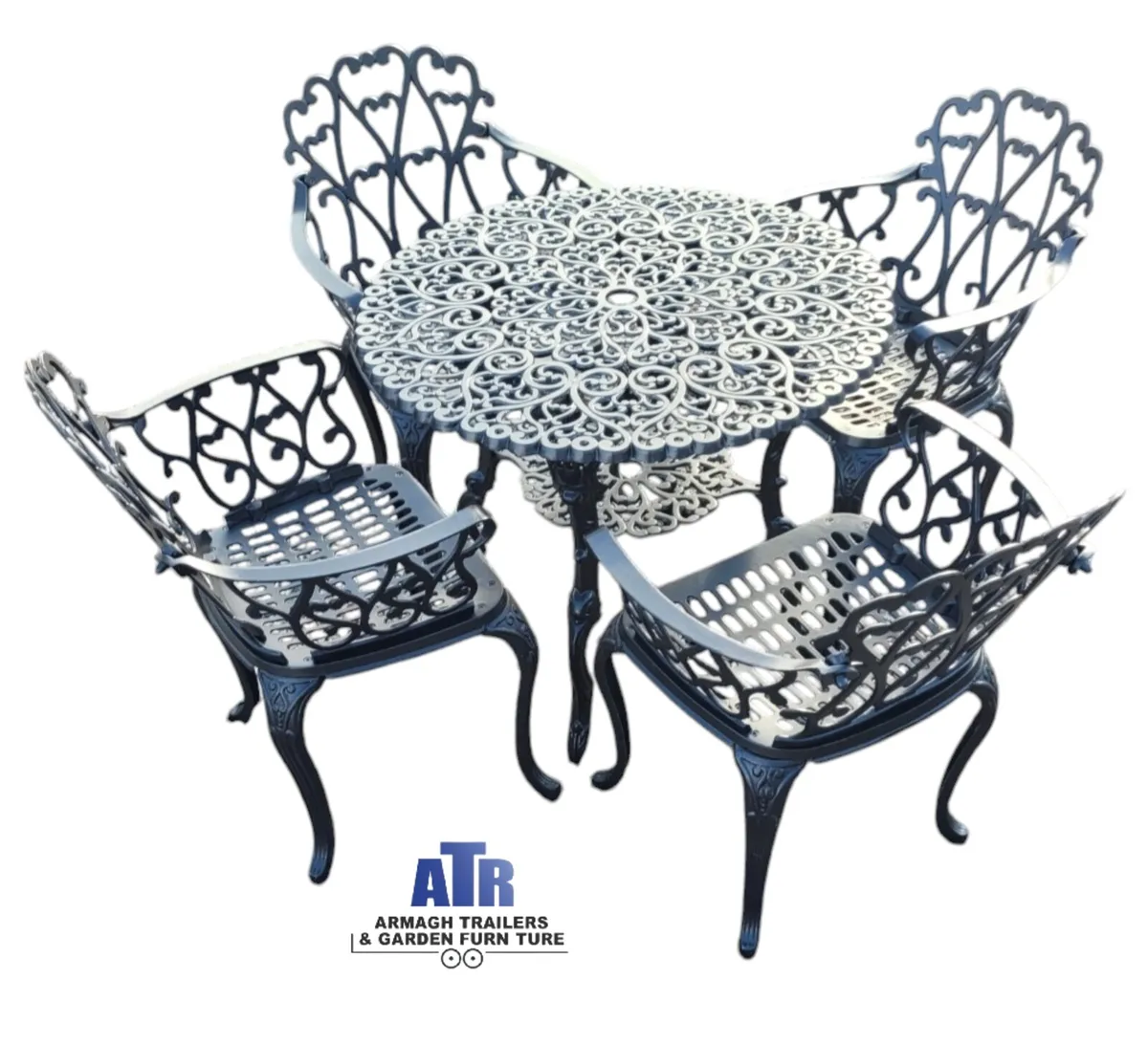 Beautiful cast iron garden patio furniture dining - Image 1