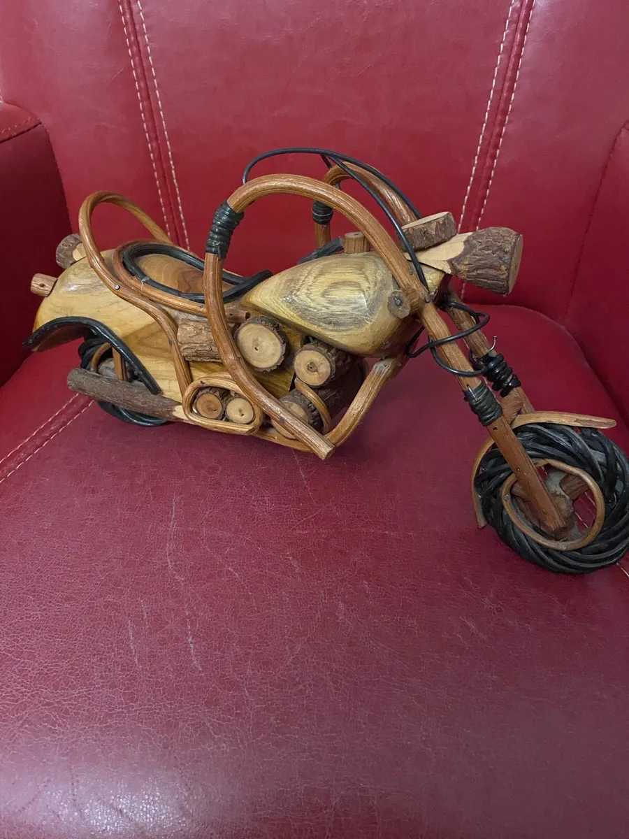 Wooden Harley Davidson Style Chopper Bike - Image 1