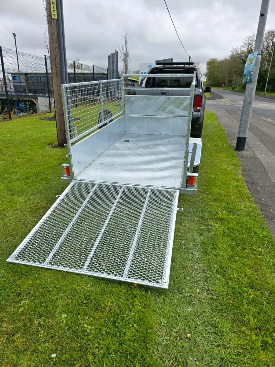 New galvanised 8x4ft single axle trailer meshsides - Image 4