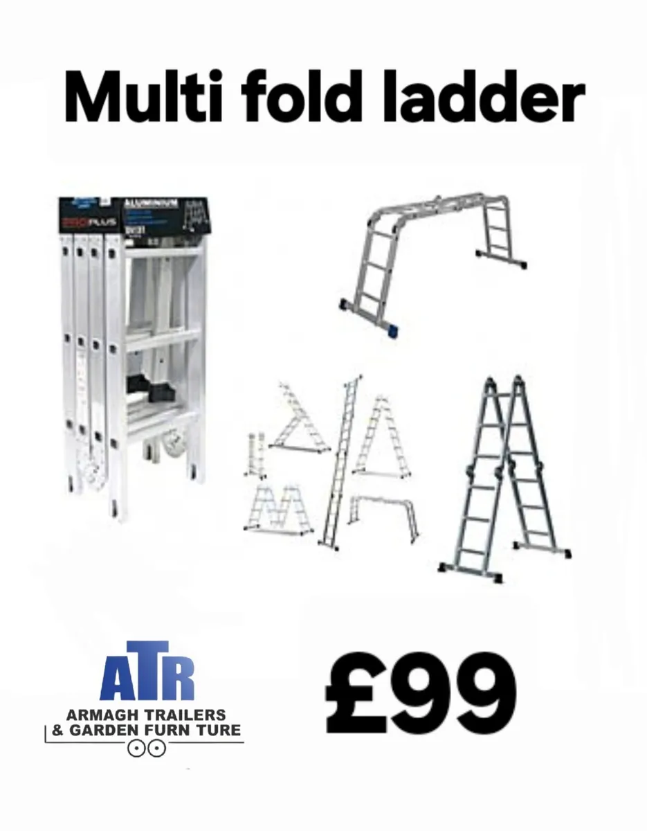 Aluminium step & platform ladder scaffolding - Image 1