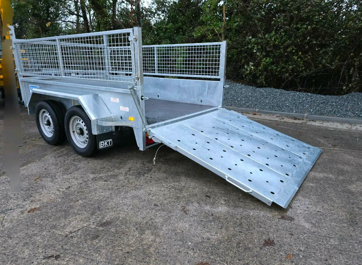 New Dale kane 8x5ft twin axle car trailer meshside - Image 2