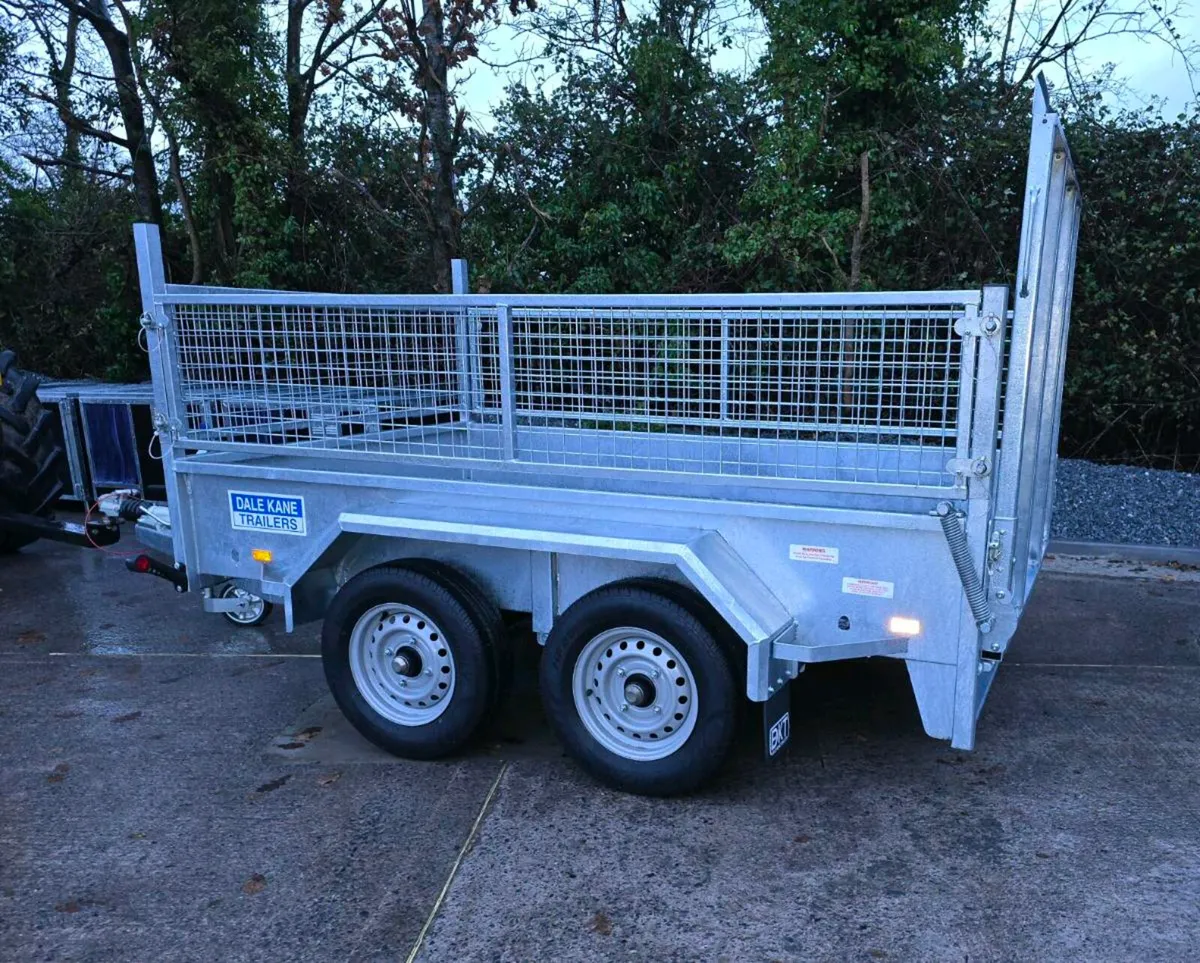 New Dale kane 8x5ft twin axle car trailer meshside - Image 1