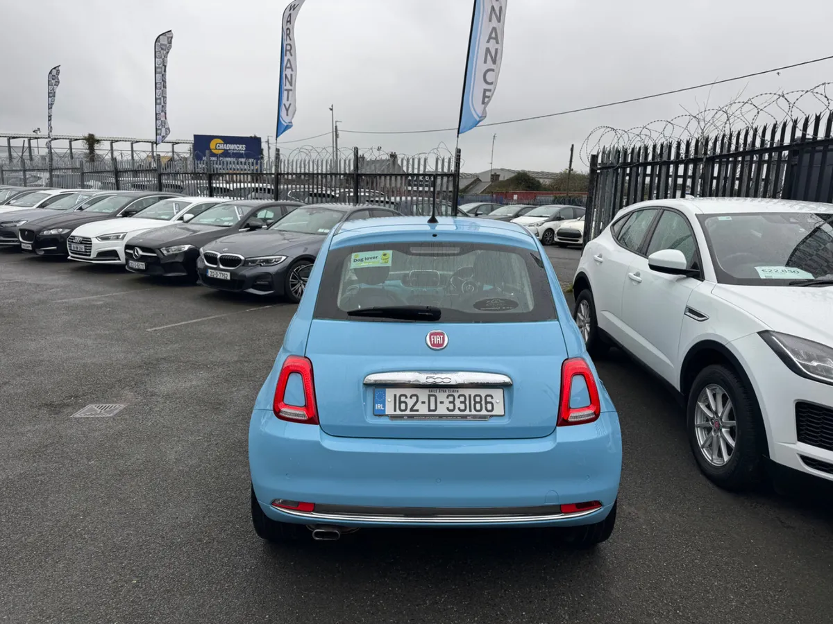 16 Fiat 500 1.2 Lounge Glass Roof - Image 3