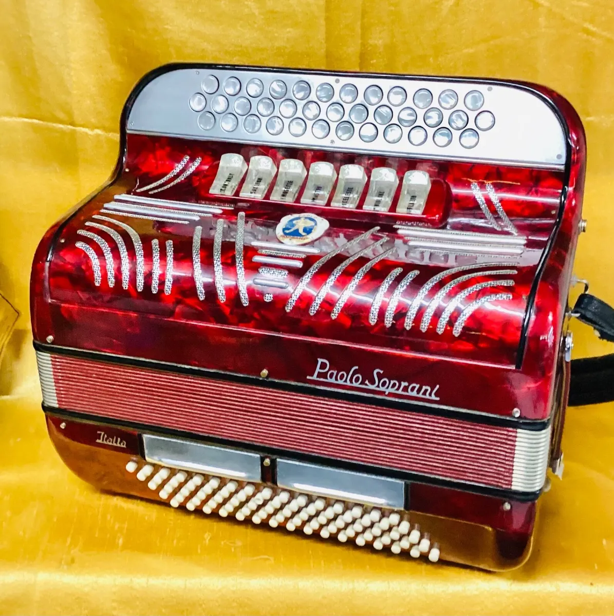 PAOLO  SOPRANI 1950S BLUE BADGE B/C/C#  ACCORDION - Image 1