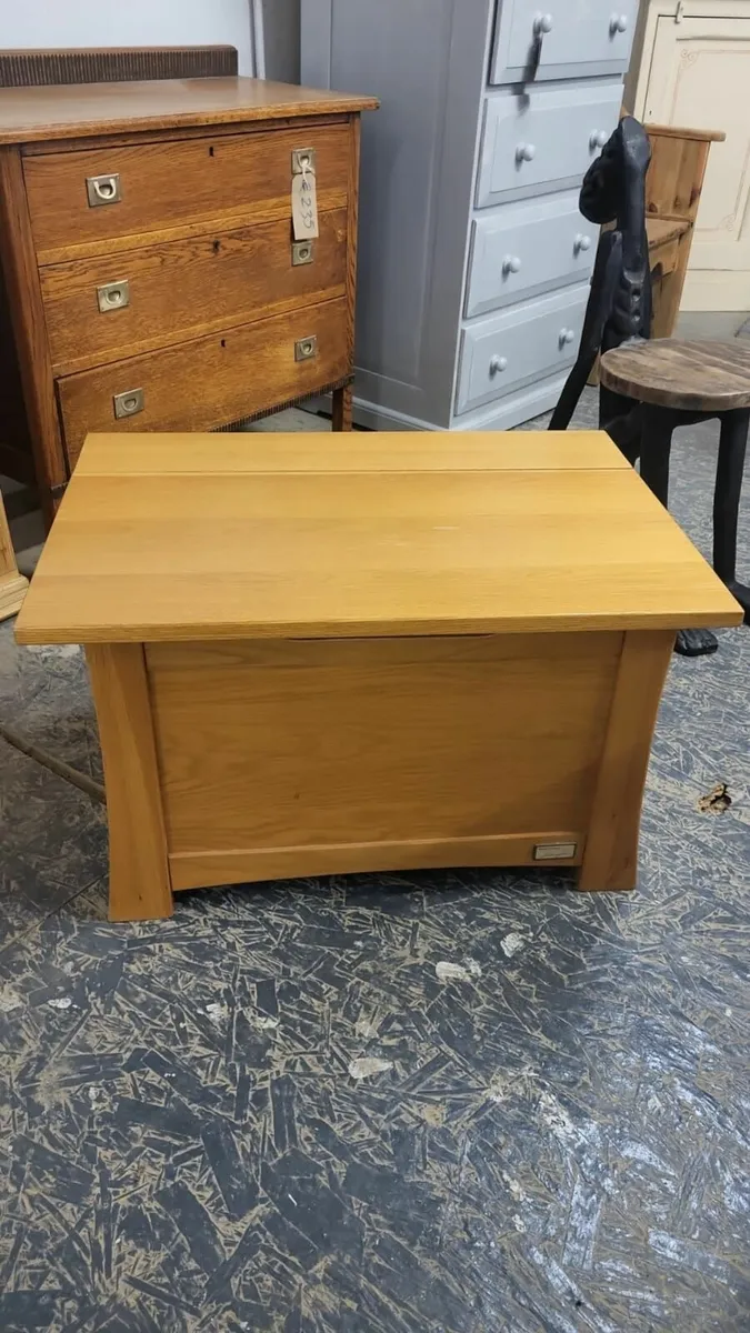 Mamas papas oak toy box storage trunk for sale in Co. Donegal for 95 on DoneDeal