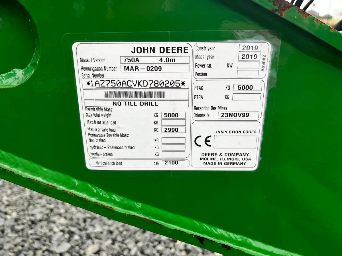 2019 John Deere 750A Drill (Like New) - Image 4